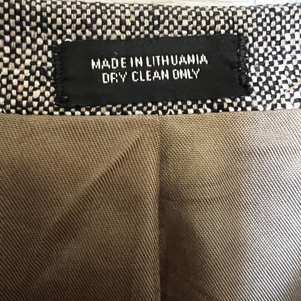 Deansgate Blazer Sport Coat Black & White Birdseye 100% Silk Fully Lined 44L‎ - Picture 7 of 9